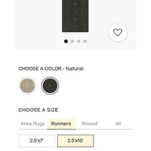 Ruggable Rug NO pad 2.5/10 size Gisele Soft Black